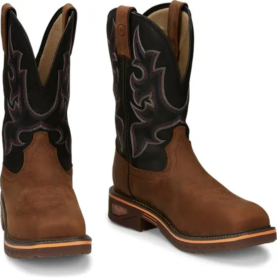 Men's Justin Commander Resistor Nano Comp Toe Workboot 1