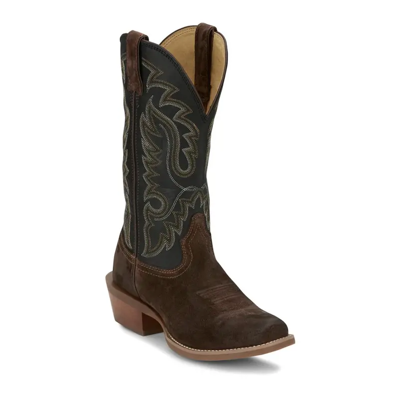 Men's Justin Cowboy Town Chocolate Boot 1