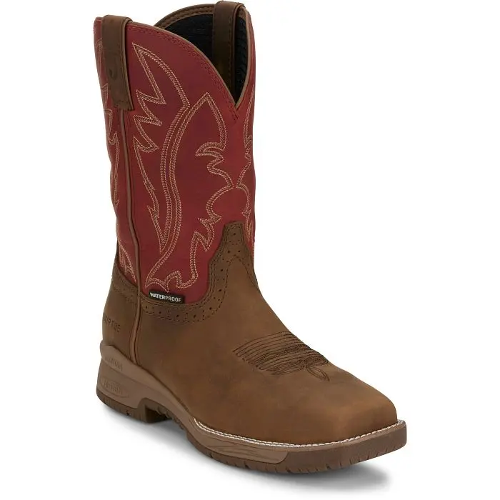 Men's Justin Nitread Waterproof Nano Toe Work Boot 1
