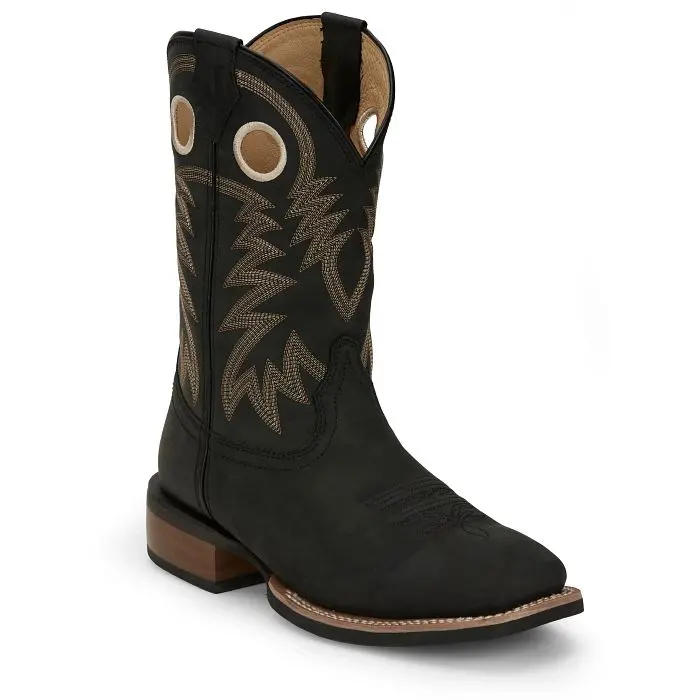 Men's Justin Show Stopper Black Boot 1
