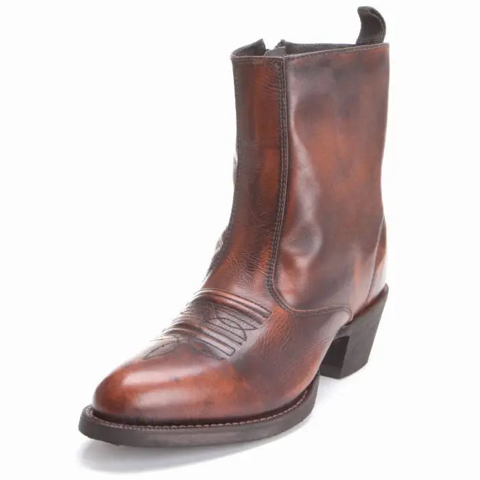 Men's Laredo Tan Side Zipper R Toe Western Boot 1