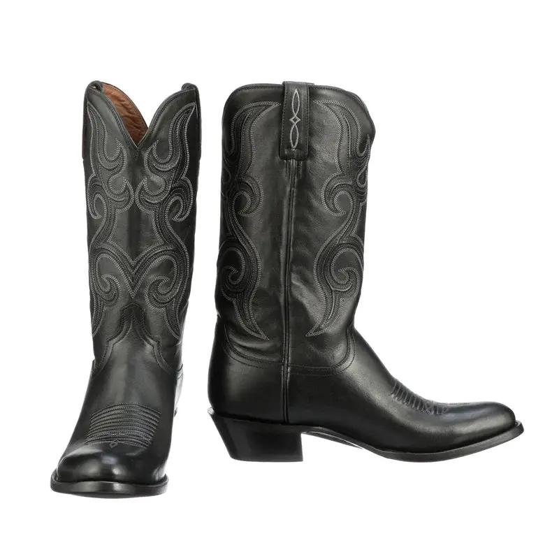 Men's Lucchese Baker Black Cowhide Boot 1