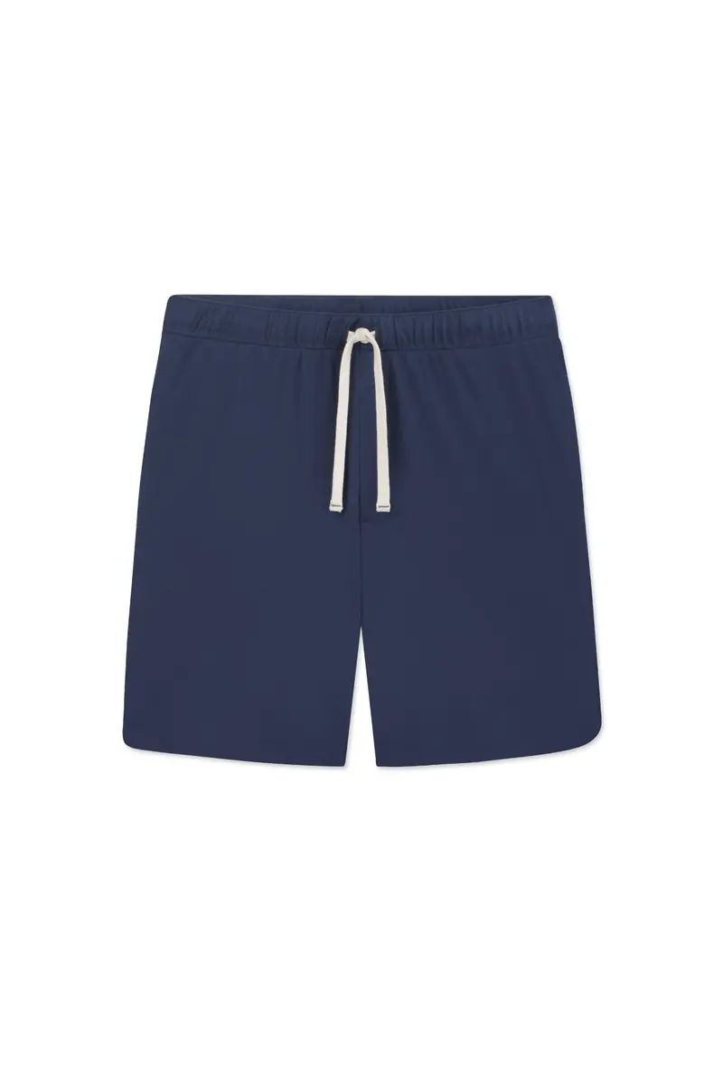 Men's Pima Sleep Shorts In Navy 1
