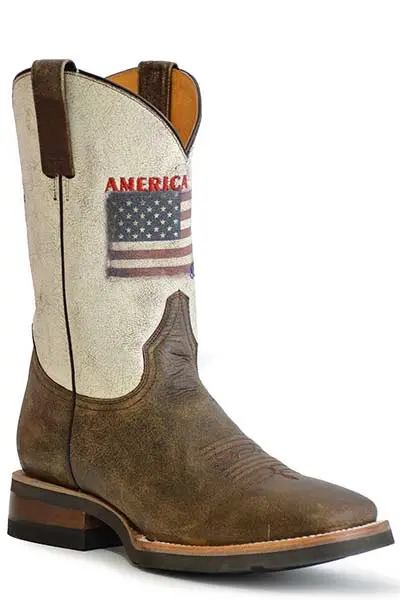 Men's Roper America Strong Flag Boot 1