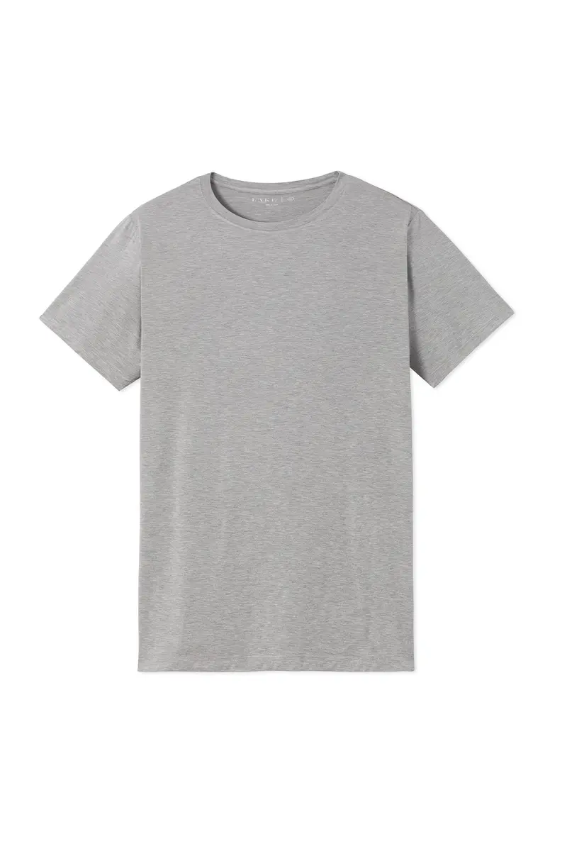 Men's Short Sleeve Bamboo Tee In Heather Gray 1