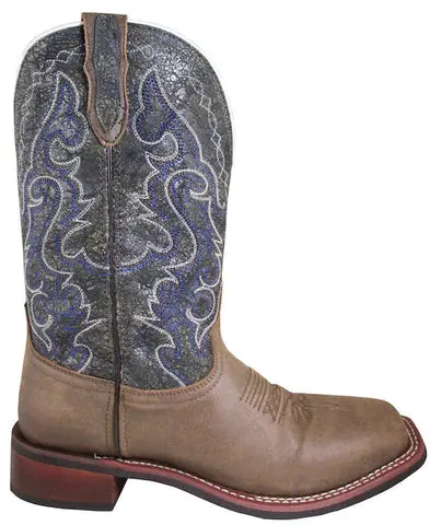 Men's Smoky Mountain Odessa Brown Square Toe Boot 1