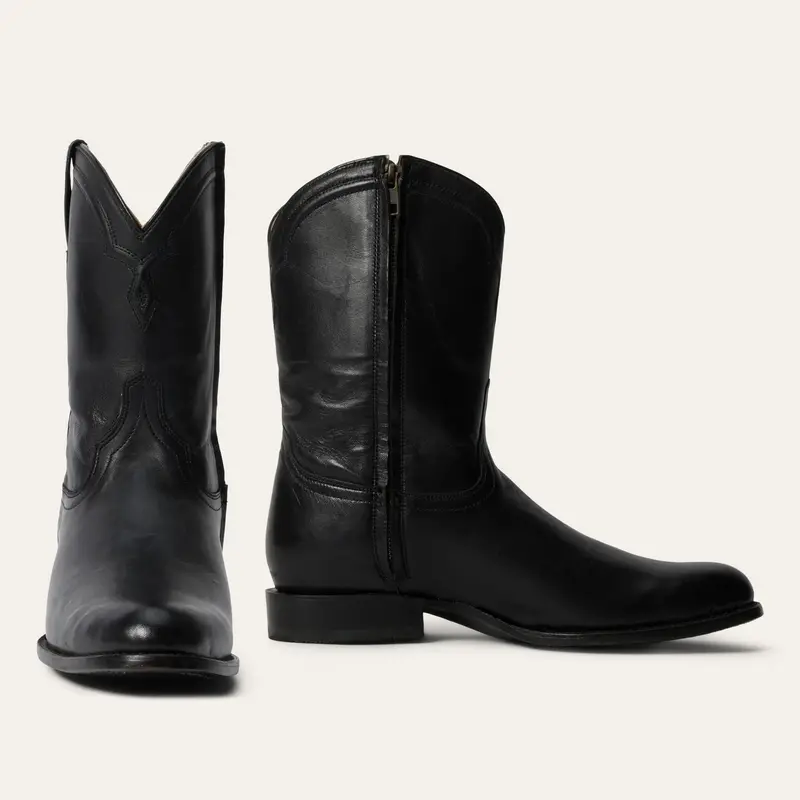 Men's Stetson Black Rancher Zip Boot 1