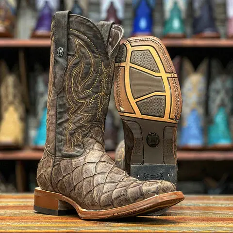 Men's Tanner Mark Monster Fish Print Boot 1