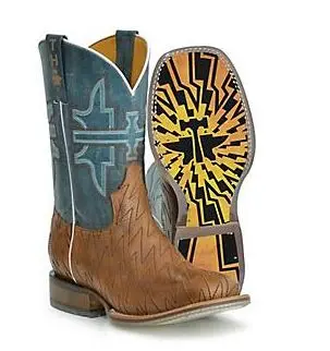 Men's Tin Haul Bolt Lightning Square Toe Boot 1
