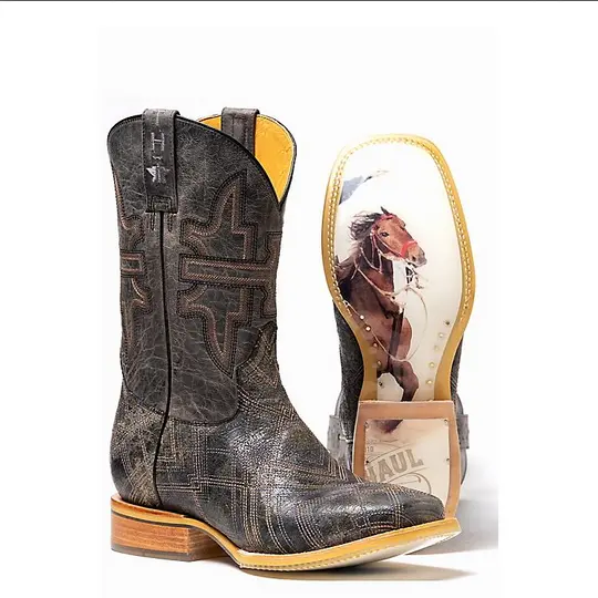 Men's Tin Haul Latitude Boots- Team Rodeo Sole 1