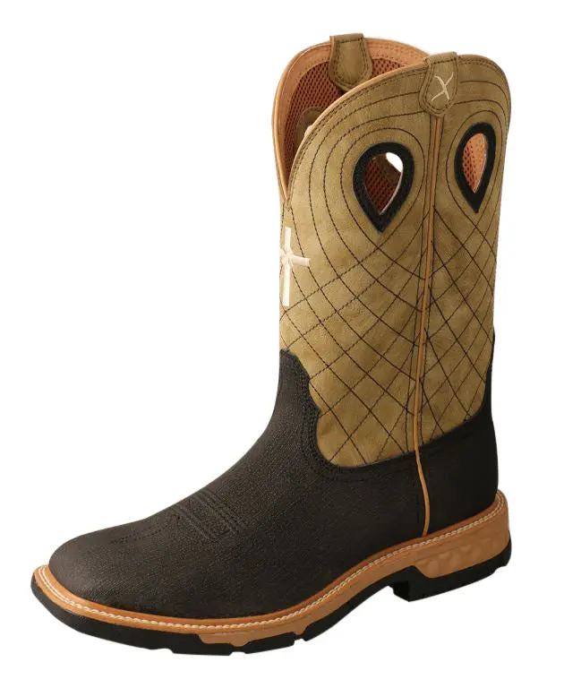 Men's Twisted X 12" Charcoal Work Boot 1