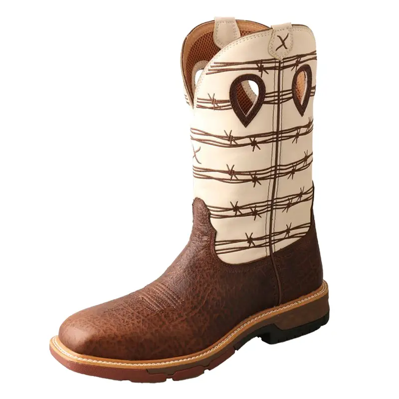 Men's Twisted X Elephant Print Alloy Toe Work Boot 1
