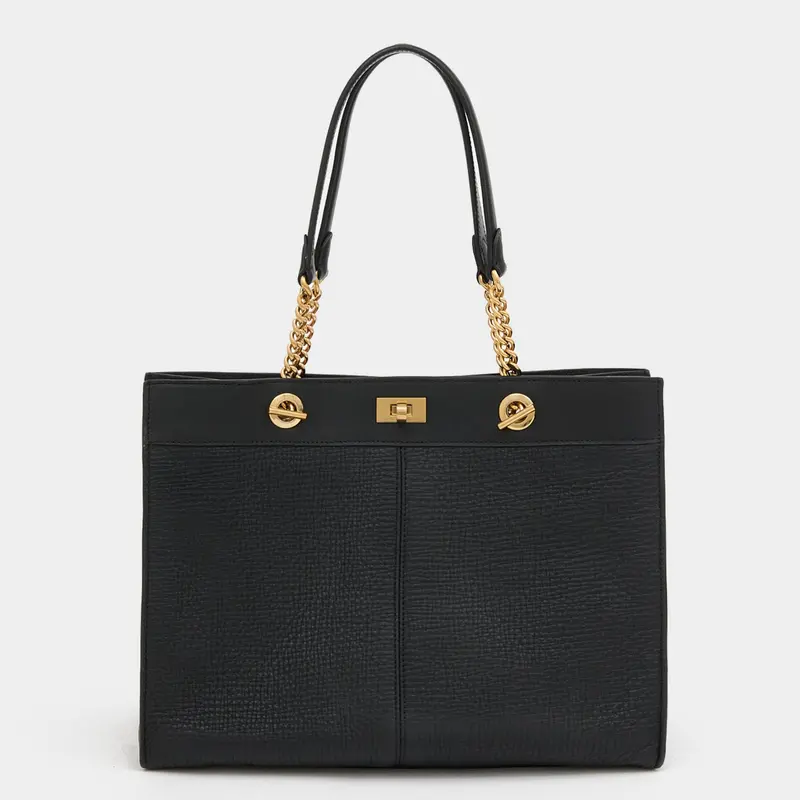 Mortimer Small Eyelet Chain Tote 1