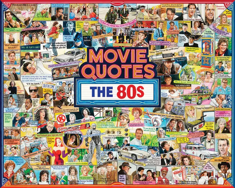 Movie Quotes The 80S (1961Pz) - 1000 Piece Jigsaw Puzzle 1