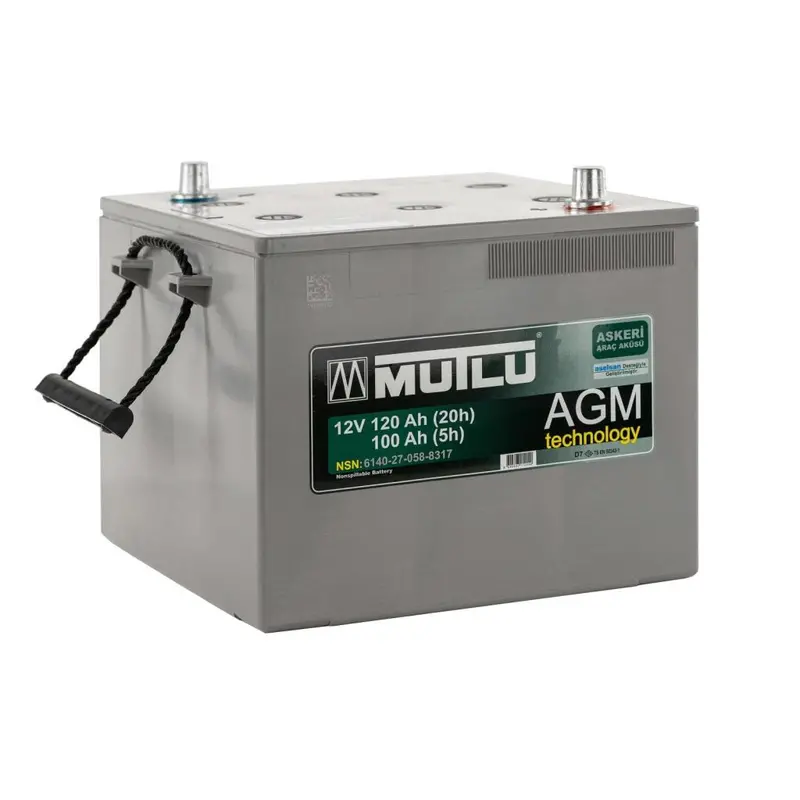 Mutlu 12 Volt 120 Agm Akü Üretim Yılı: 2024 1