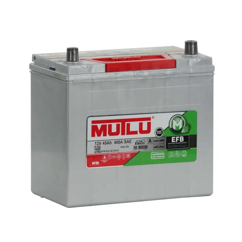 Mutlu 12 Volt 45 Amper Efb Akü Üretim Yılı: 2024 1