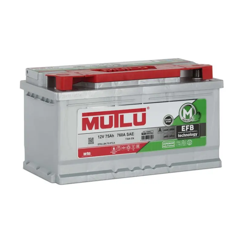 Mutlu 12 Volt 75 Amper Efb Start Stop Akü Üretim Yılı: 2025 1