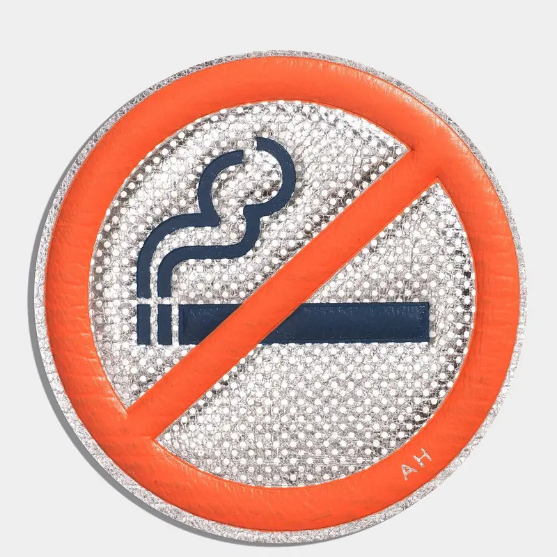 No Smoking Leather Sticker 1