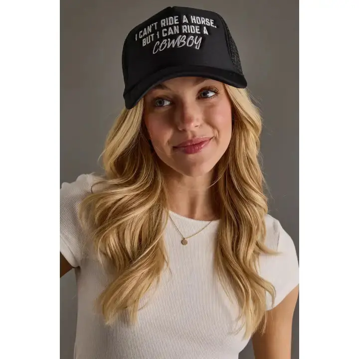 Panache Can't Ride A Horse Trucker Hat 1