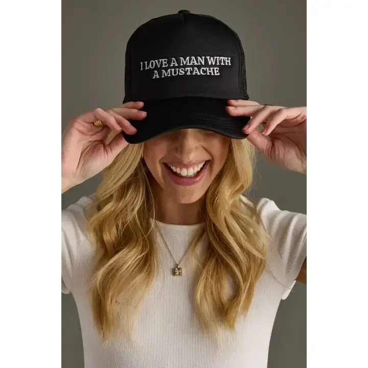 Panache Love A Man W/ Mustache Trucker Hat 1