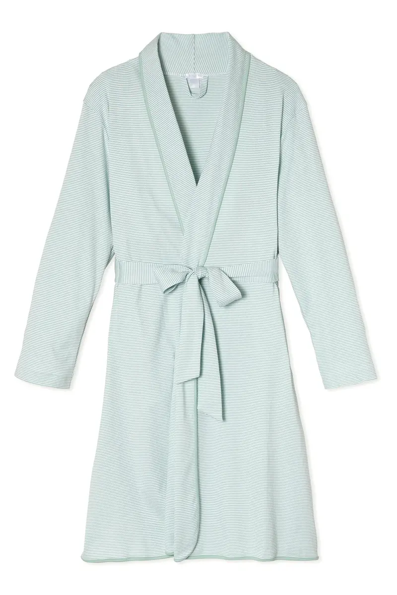 Pima Robe In Parisian Green 1