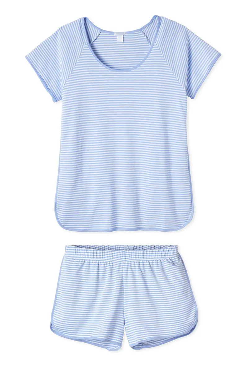 Pima Shorts Set In Hydrangea 1