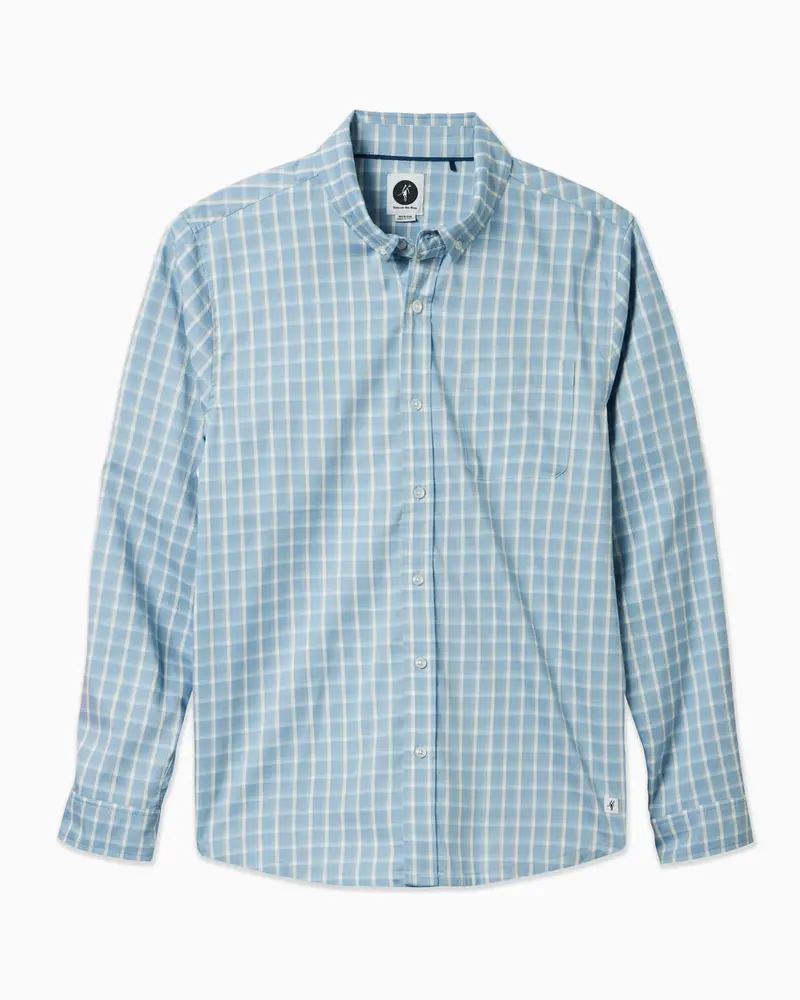 Pinnacle Sport Shirt | Blue Plaid 1