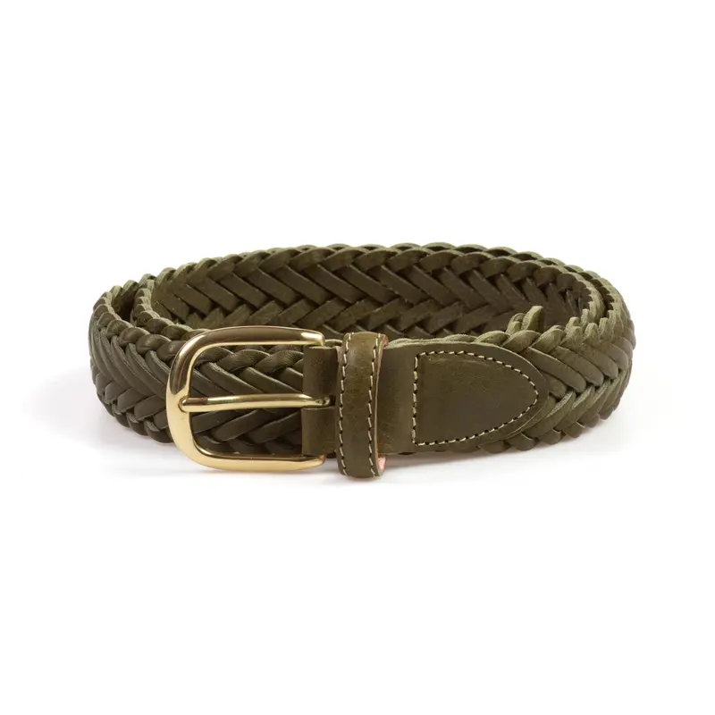 Plaited Belt - Olive Badalassi Minerva Box 1