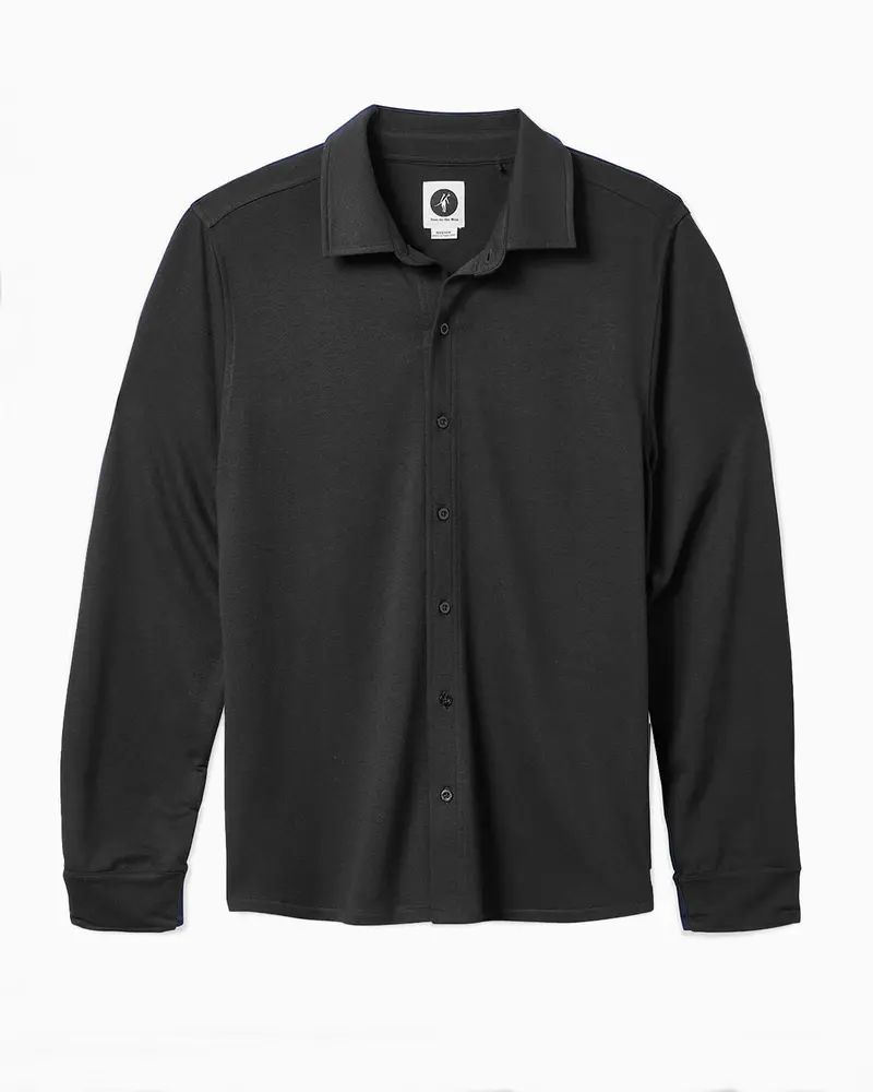 Port | Long Sleeve Button Up (Sea Silk) 1