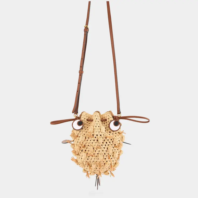 Raffia Blowfish Cross-Body 1