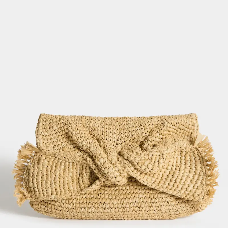 Raffia Bow Clutch 1