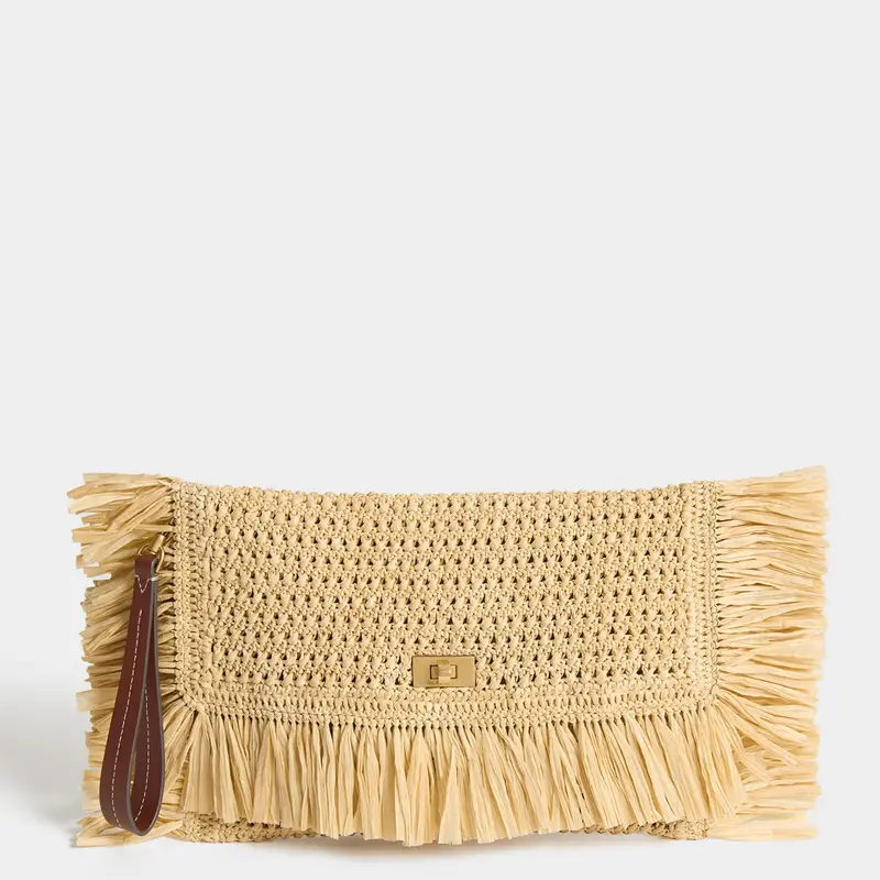 Raffia Oversized Clutch 1