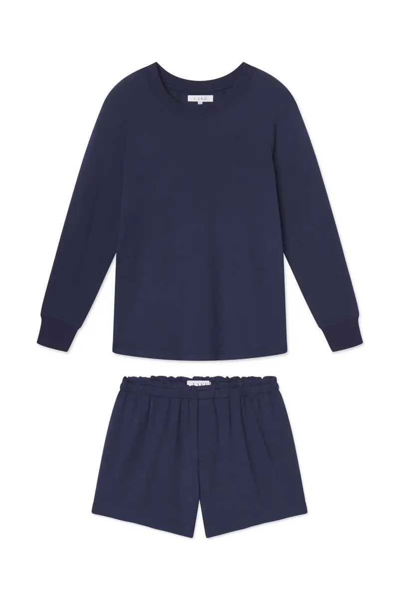 Relax Shorts Set In English Navy 1