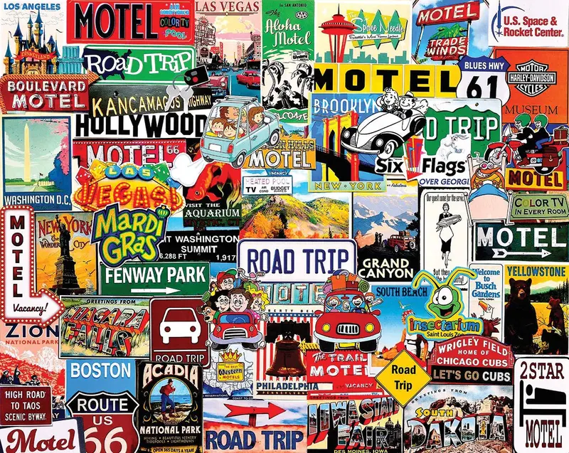Road Trip (1665Pz) - 1000 Piece Jigsaw Puzzle 1