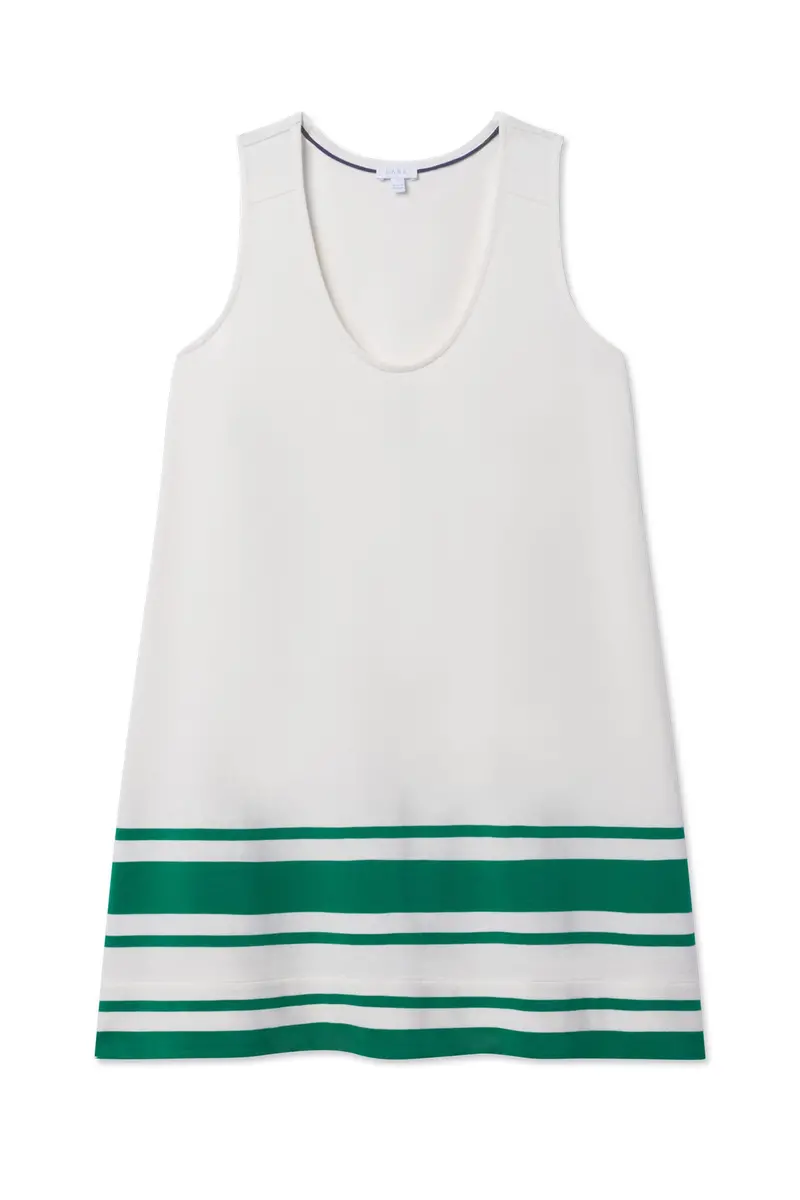 Runaround Dress In Lush Santorini Stripe 1
