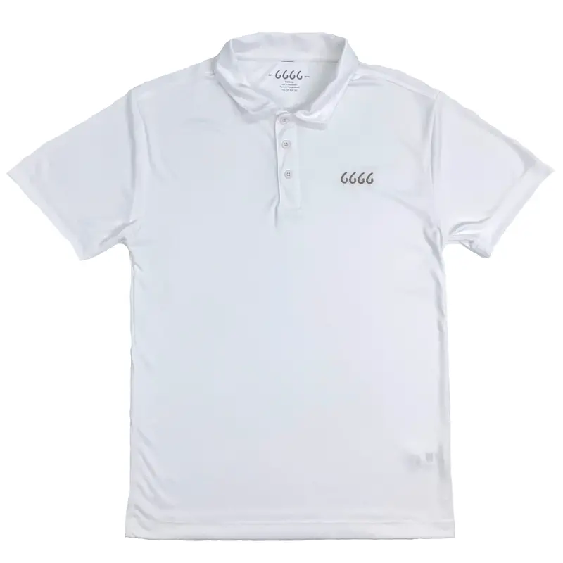 *Sale* Four Sixes Men's S/S Polo-White 1