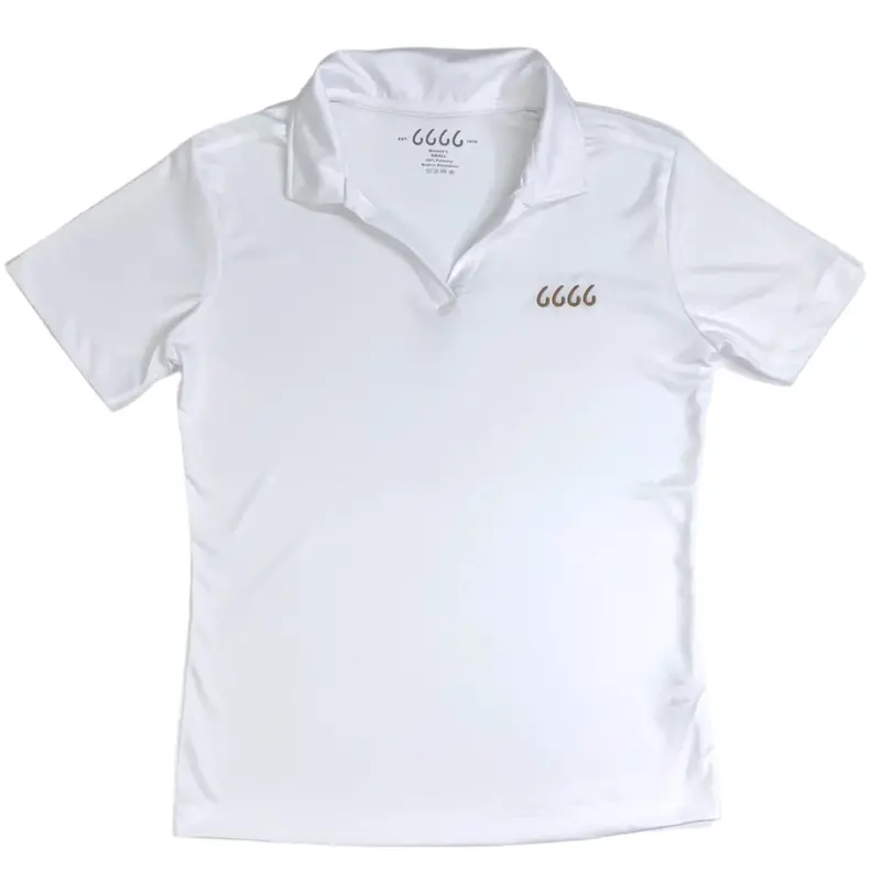 *Sale* Four Sixes Women's S/S Polo-White 1