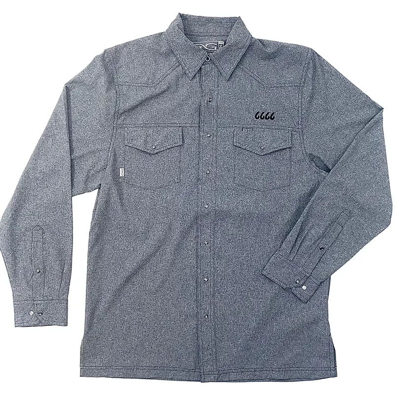 *Sale* Gg Caviar Ls Pearl Snap Shirt 1