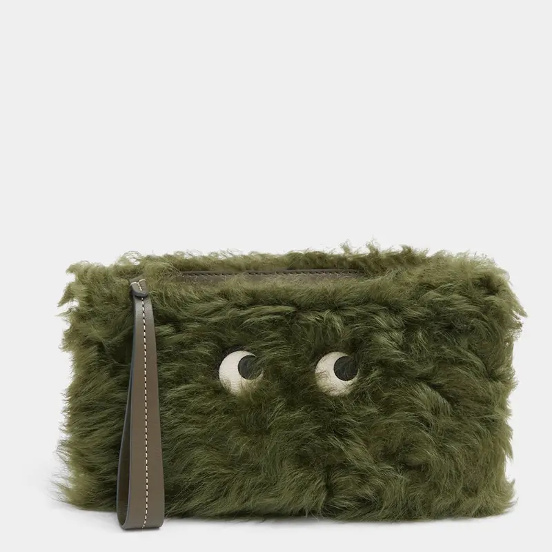 Shearling Eyes Clutch 1