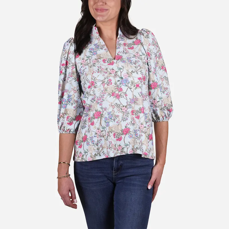 Smith & Quinn Women's Saddle Up Floral Eliza Top 1