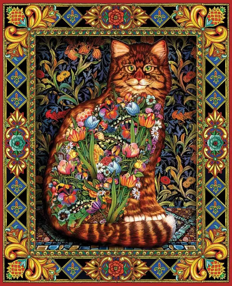 Tapestry Cat (402Pz) - 1000 Pieces 1