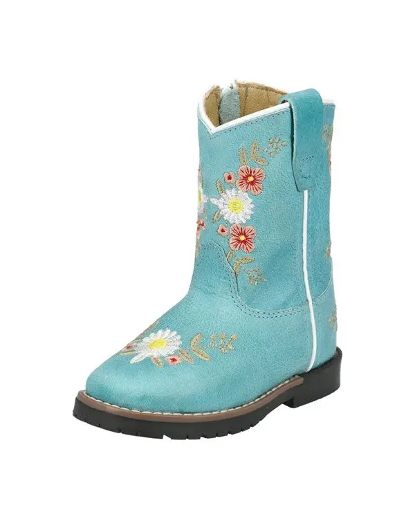 Toddler Girl's Autry Turquoise Square Toe Boot 1