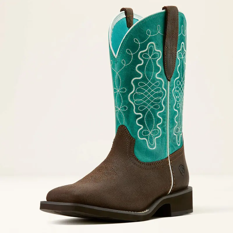 Women's Ariat Callie Worn Hickory Square Toe Boot 1