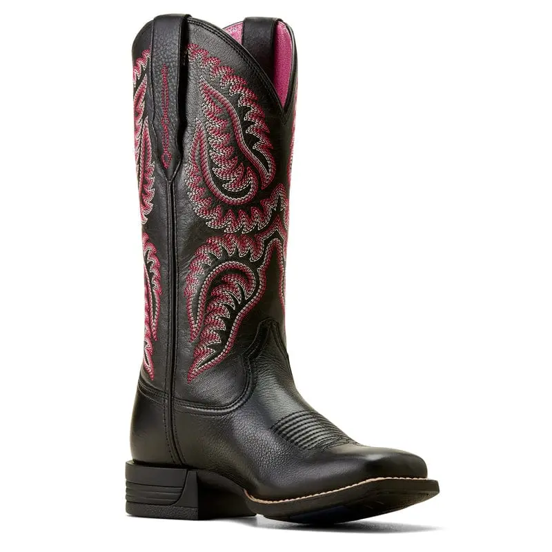 Women's Ariat Cattle Caite Stretchfit Black Boot 1