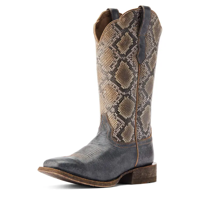 Women's Ariat Frontier Farrah Black Western Boot 1