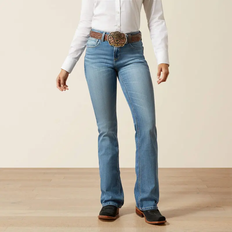 Women's Ariat High Rise Rowyn Boot Cut Jean 1
