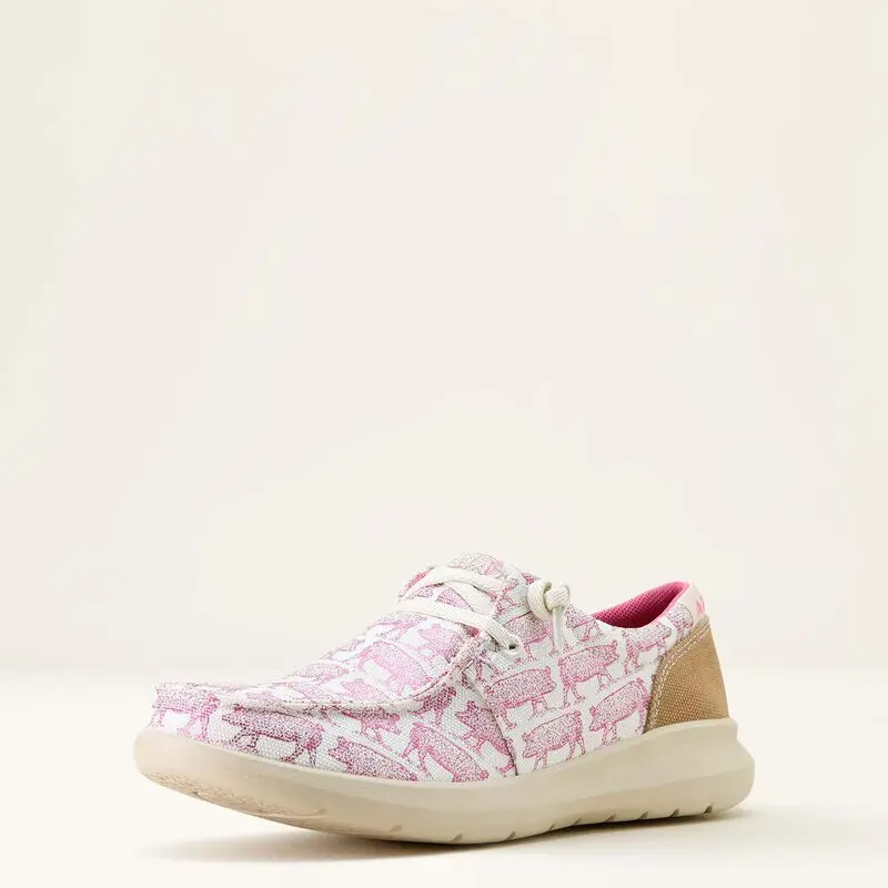 Women's Ariat Pink Piggy Print Hilo 1