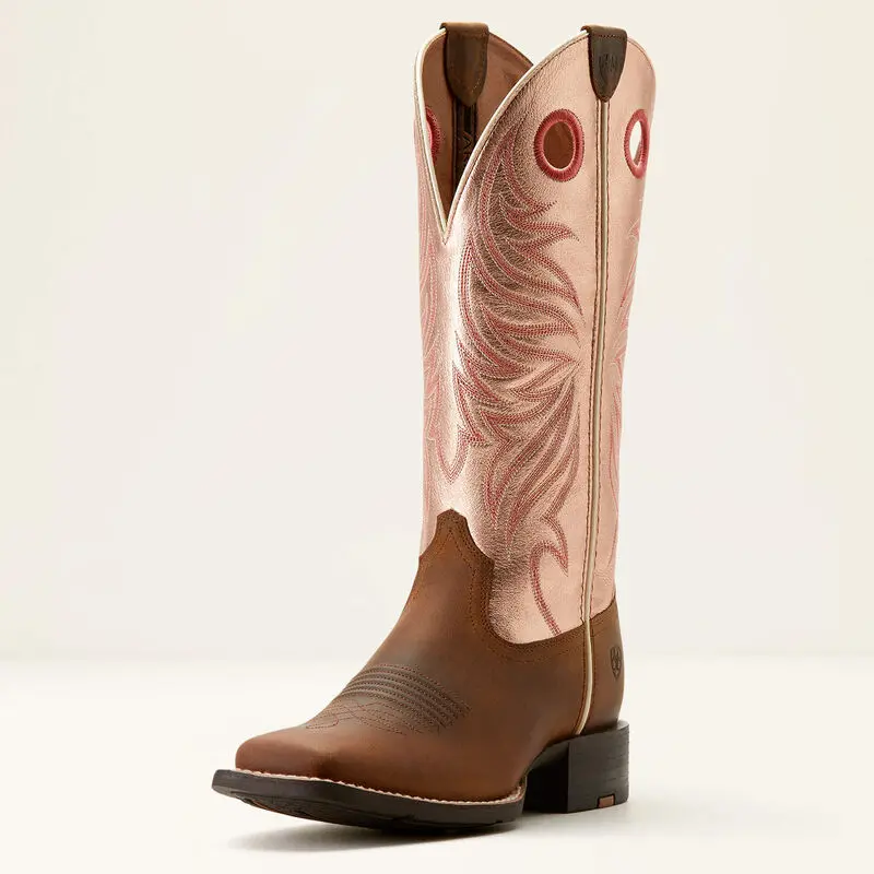 Women's Ariat Round Up Brown Ryder Boot 1