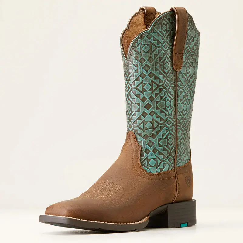 Women's Ariat Round Up Square Toe Western Boot 1
