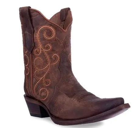 Women's Circle G Bronze Embroidered Triad Ankle Boot 1